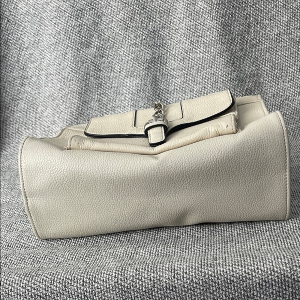 Giani Bernini Cream Satchel with Chain Detail - Picture 10 of 16
